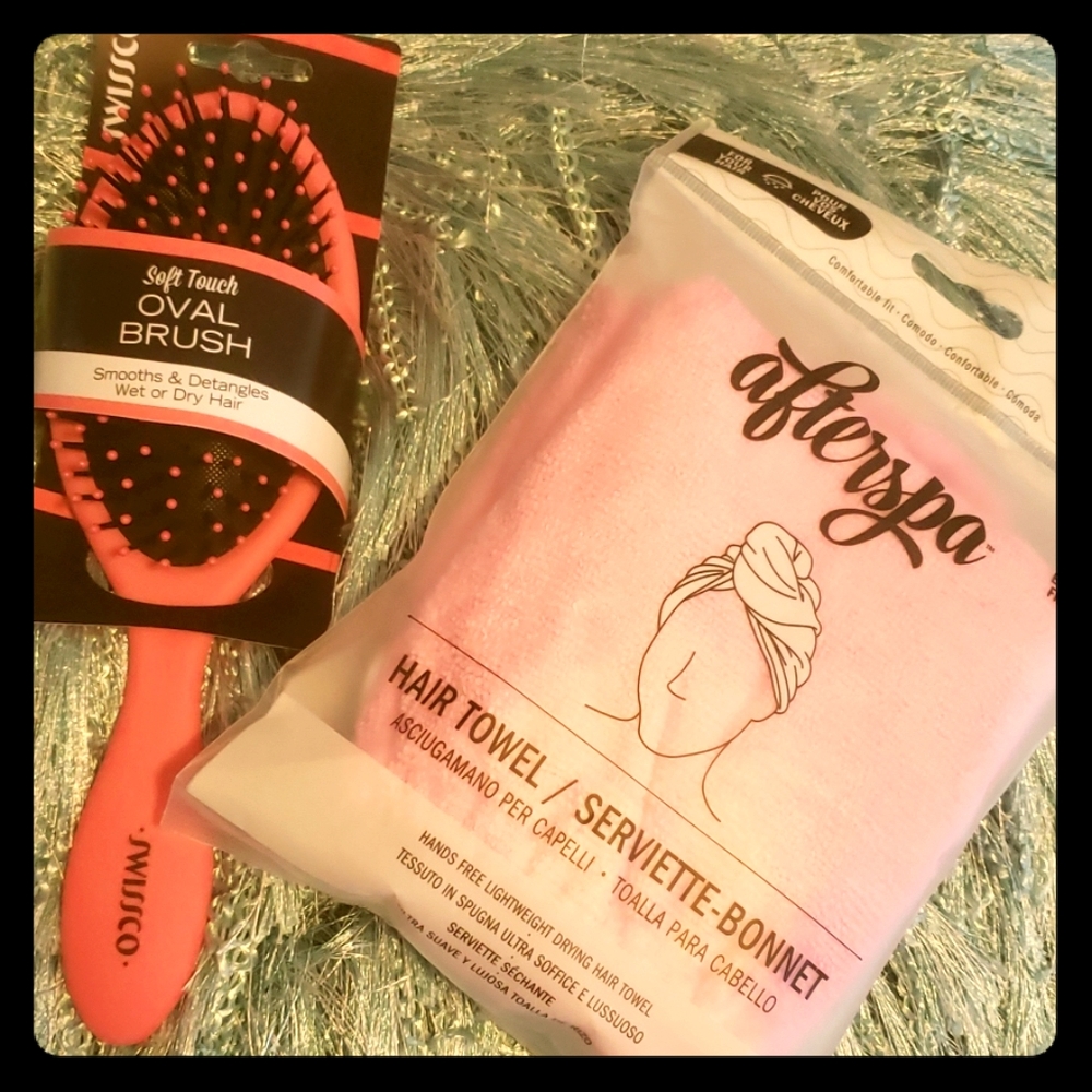Hair Towel and Brush